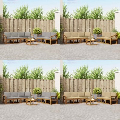 Outdoor-Sofagarnitur 8pcs Terrassenmöbel Gartensitzmöbel Akazien-Sofa vidaXL