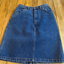 Vintage GAP Denim Skirt Size 11/12 Blue 100 Cotton Made USA