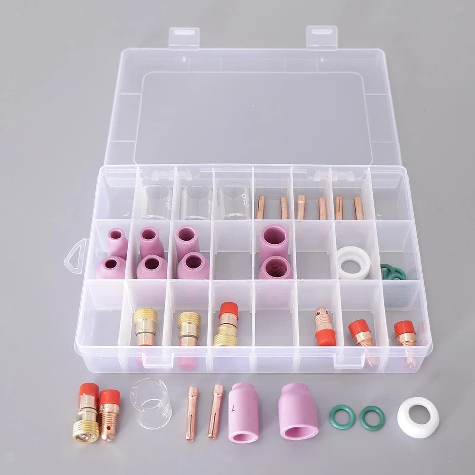 40 Piece Stubby Gas Lens Collet Nozzle Consumables Kit - Bild 4 von 4
