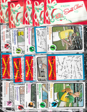 5 X 1973 Topps Holiday Baseball Card Rack Pack Lot (J-480)