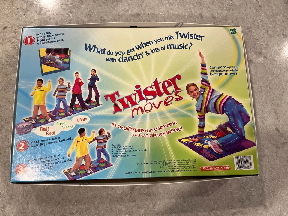 MILTON BRADLEY Twister Moves 2003 Edition Hasbro 3 Music CD's  - Image 2 of 2