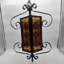Red Hanging Lamp In Collectible Ceiling Light Fixtures for sale | eBay