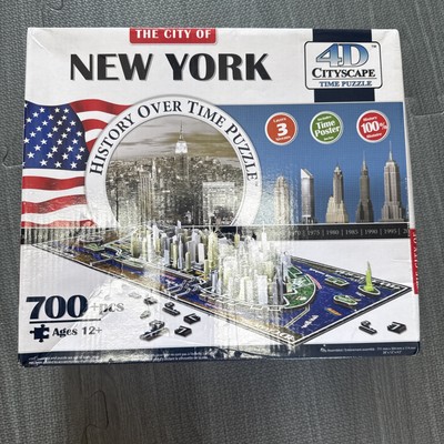 History Over Time 4D Cityscape Puzzle City of New York 840 PCs New Open Box