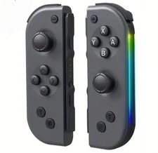 Paire Manettes pour Nintendo Switch  Joy-Con RGB Avec Bracelets - GRIS