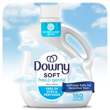 Downy Free & Gentle Fabric Softener, 111 Fl Oz, 150 Loads, Hypoallergenic Soft