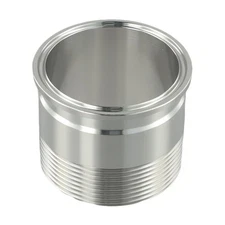 NPT Compatible 2 Inch For Tri Clamp Male Thread Stainless Steel Adapter
