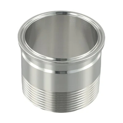 NPT Compatible 2 Inch For Tri Clamp Male Thread Stainless Steel Adapter