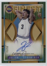 2023-24 Topps Finest Flashback Gold Refractor 15/50 Julian Strawther Auto 1d13
