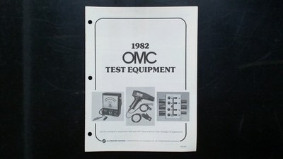 OMC Test Equipment Manual X5162 1982 Outboard Marine Tools Catalog