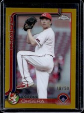 2025 Topps Chrome NPB Daichi Ohsera Gold Refractor #18/50