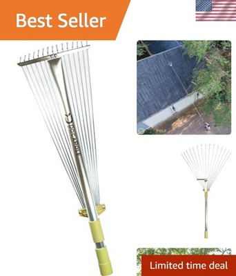 DocaPole Compatible Roof Rake - Expandable & Collapsible for Seamless Gardening