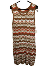 ultra flirt womens crocheted sleeveless tank top dress size 1X