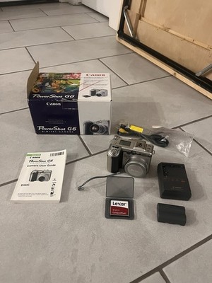 Canon Power Shot G6 7.1 Digital Camera, Box W Inserts, Charger