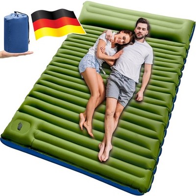 Isomatte Selbstaufblasend Camping Luftmatratze 2 Personen Matratze mit Fußpumpe