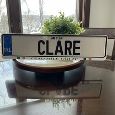 Ireland Clare SOUVENIR Irish Number Licence License Plate with Frame