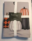 NWT Nicole Miller Tablecloth Halloween Pumpkins & Bats 60”x 120” Oblong