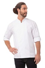 Chef Works Men's Lansing Chef Coat Large White