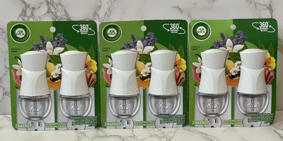 Lot of 3 Air Wick Warmers 2-Pack New Sealed 6 Total NIP