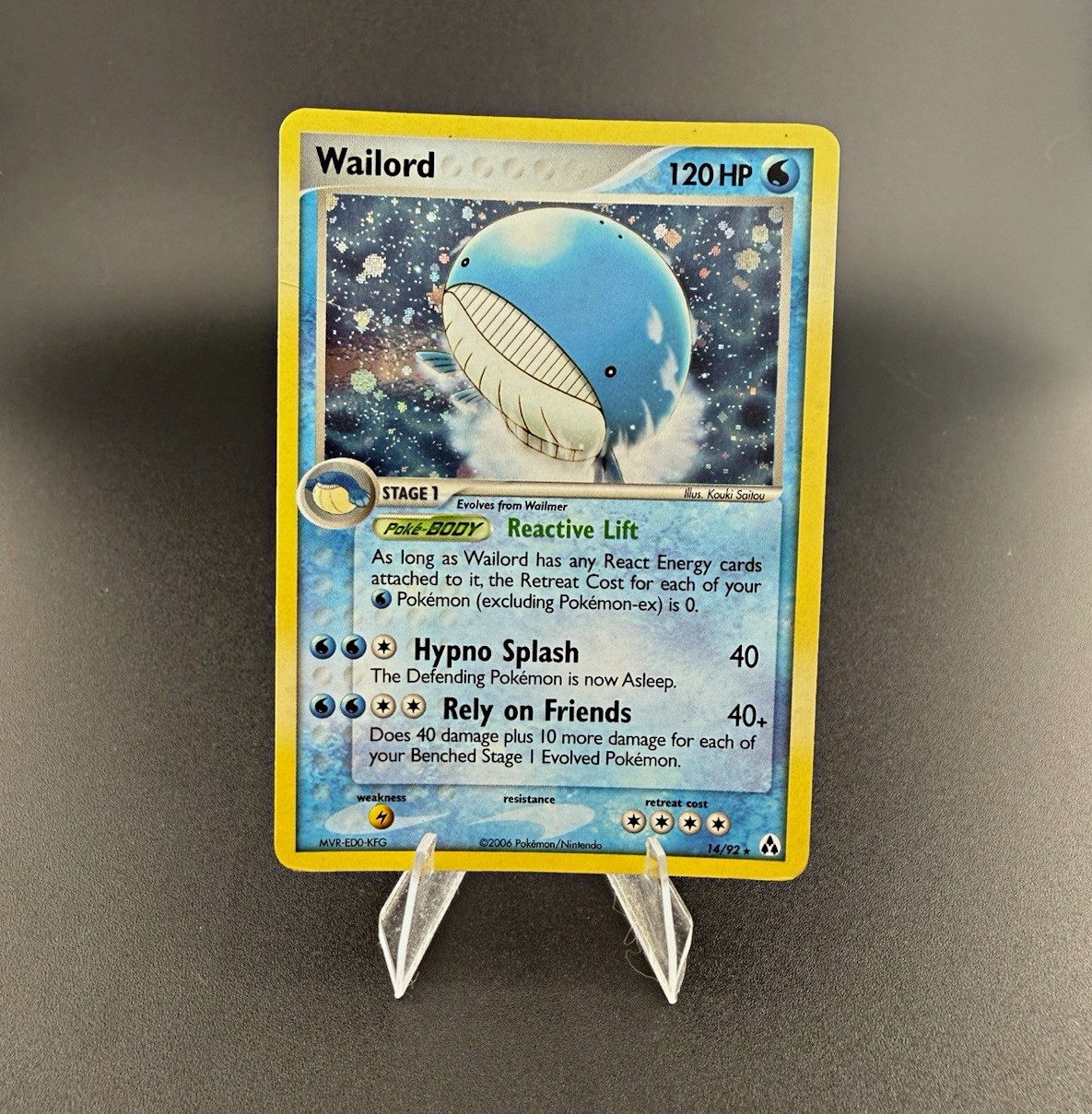 Wailord 14/92 EX Legend Maker Holo Rare Holo English 2006 - LP