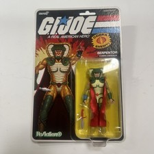 SUPER7 GI JOE REACTION  SERPENTOR  DIC CARTOON COLORS  O-RING SDCC EXCLUSIVE
