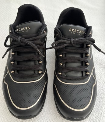Sketchers Women s Street UNO-2 Gold Trim Sneakers Memory Foam Insoles size 7