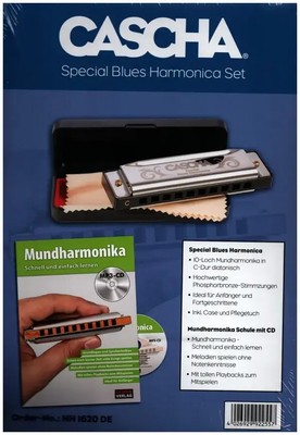 Special Blues Harmonica Set (+QR-Code/deutsch) Buch, Case, Pflegetuch und...