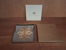 Metropolitan Museum Of Art Mma 2001 Gold Plated Brass Star Ornament