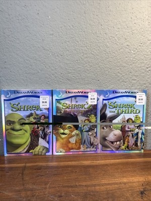 Lot of 3 Shrek DVDs 1 2 & 3 DreamWorks Two Disc Special Edition TESTED!