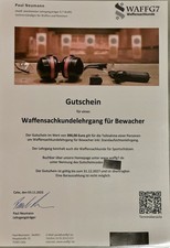 Waffensachkundelehrgang im Wert von 390€, Paul Neumann - WaffG7, 75365 Calw