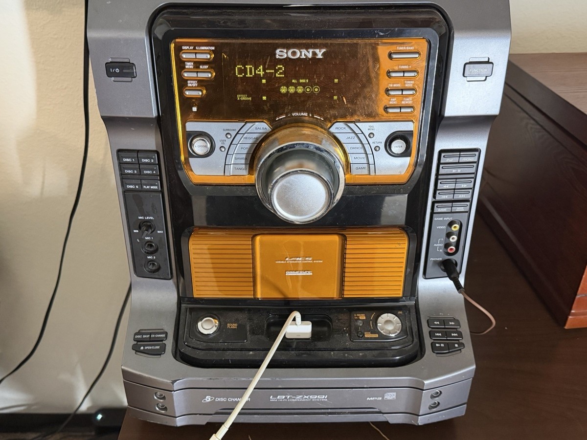 Sony Muteki Stereo System with iPod Dock LBT-ZX99i NO SPEAKERS