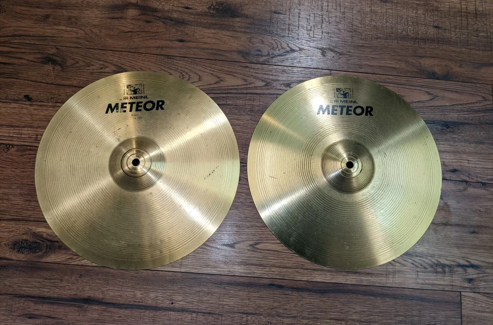 Par de platillos Hi-Hat Meteor AA Meinl 14" hechos en Alemania Foto 2 de 4