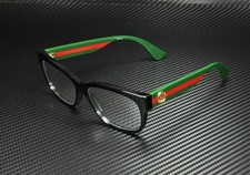 GUCCI GG0278O 011 Rectangular Square Black Women Eyeglasses 55mm