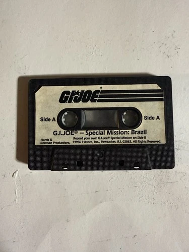 GI Joe 1986 Special Mission Brazil Cassette Tape (Works) Vintage Hasbro Cassette