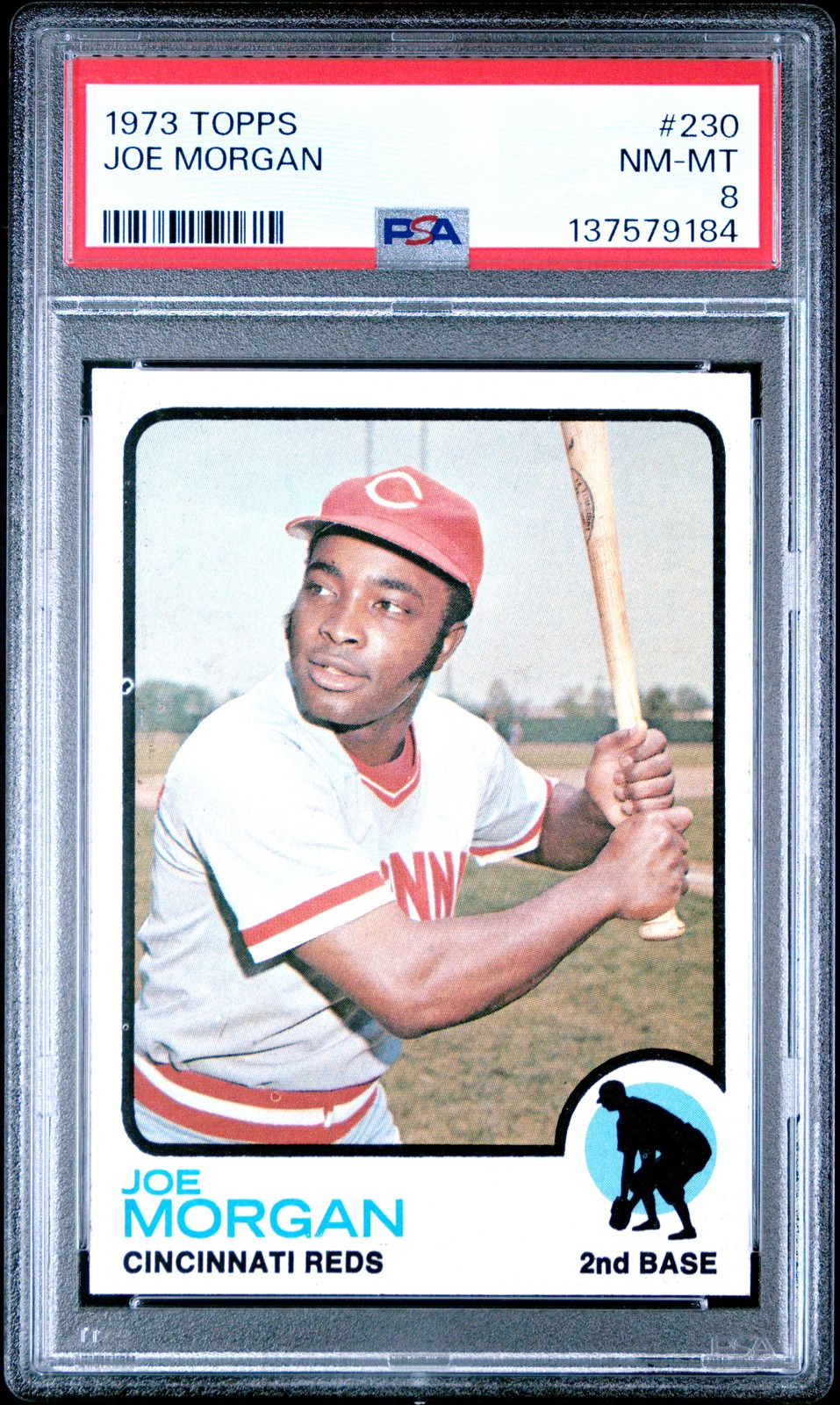 1973 TOPPS #230 JOE MORGAN PSA 8