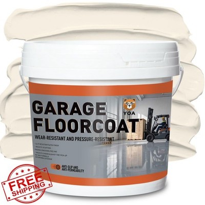 YOA Beige Concrete Paint 1 Gallon Acrylic Floor Coating