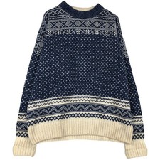 Vintage London Fog Nordic sweater made in the USA size L men's 