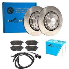 RAP BRAKES BREMSENSET 310mm HINTEN passend für VW PHAETON 3D Bj. 2002-2016