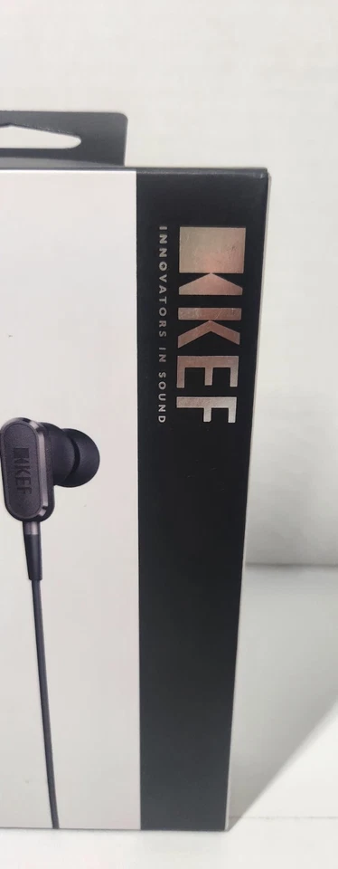 NUEVO SELLADO** KEF M100 HI-FI ¡Calidad audiófila! Auriculares intrauditivos negros RTL $150 Foto 3 de 4