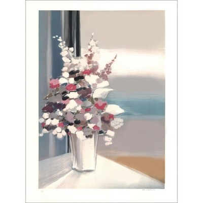 LANGLOIS Pierre-Gérard - Original Lithographie ''Bouquet de flowers'' 76x55cm