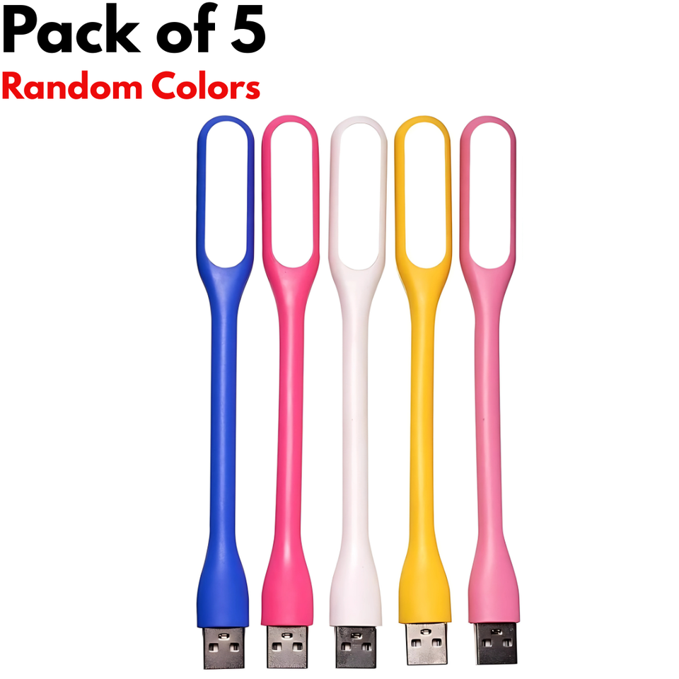 5 Mini USB LED Flexible Portable Light Lamp Bendable For PC Laptop ...