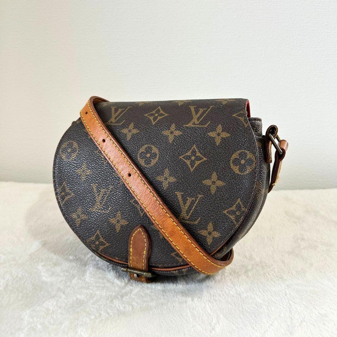 Louis Vuitton Tambourine Shoulder Bag Brown Leather for sale