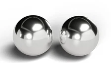 (2Pcs) 1-1/4 Inch Chrome Steel Ball Baoding Balls Hand Exercise Stress Balls