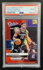 KEEGAN MURRAY 2022 DONRUSS OPTIC ROOKIES RED RC PSA 10 GEM SSP SERIAL /99