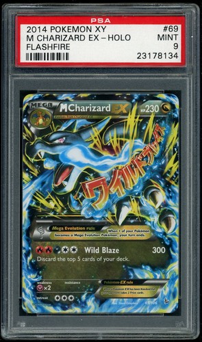 POKEMON M CHARIZARD EX 2014 XY FLASHFIRE #69 PSA 9