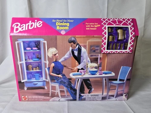 VINTAGE 1998 BARBIE  DINING ROOM PLAYSET 67551-94 ORIGINAL BOX NEW SEALED!!