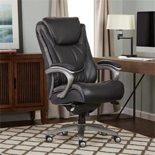 Serta Baxter Big and Tall Smart Layers Executive Office Chair Black and Gray