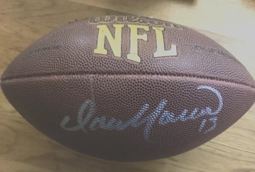 DAN MARINO AUTOGRAPHED FOOTBALL WILSON NFL FULL SIZE SIGNED FOR ME With MY PICS