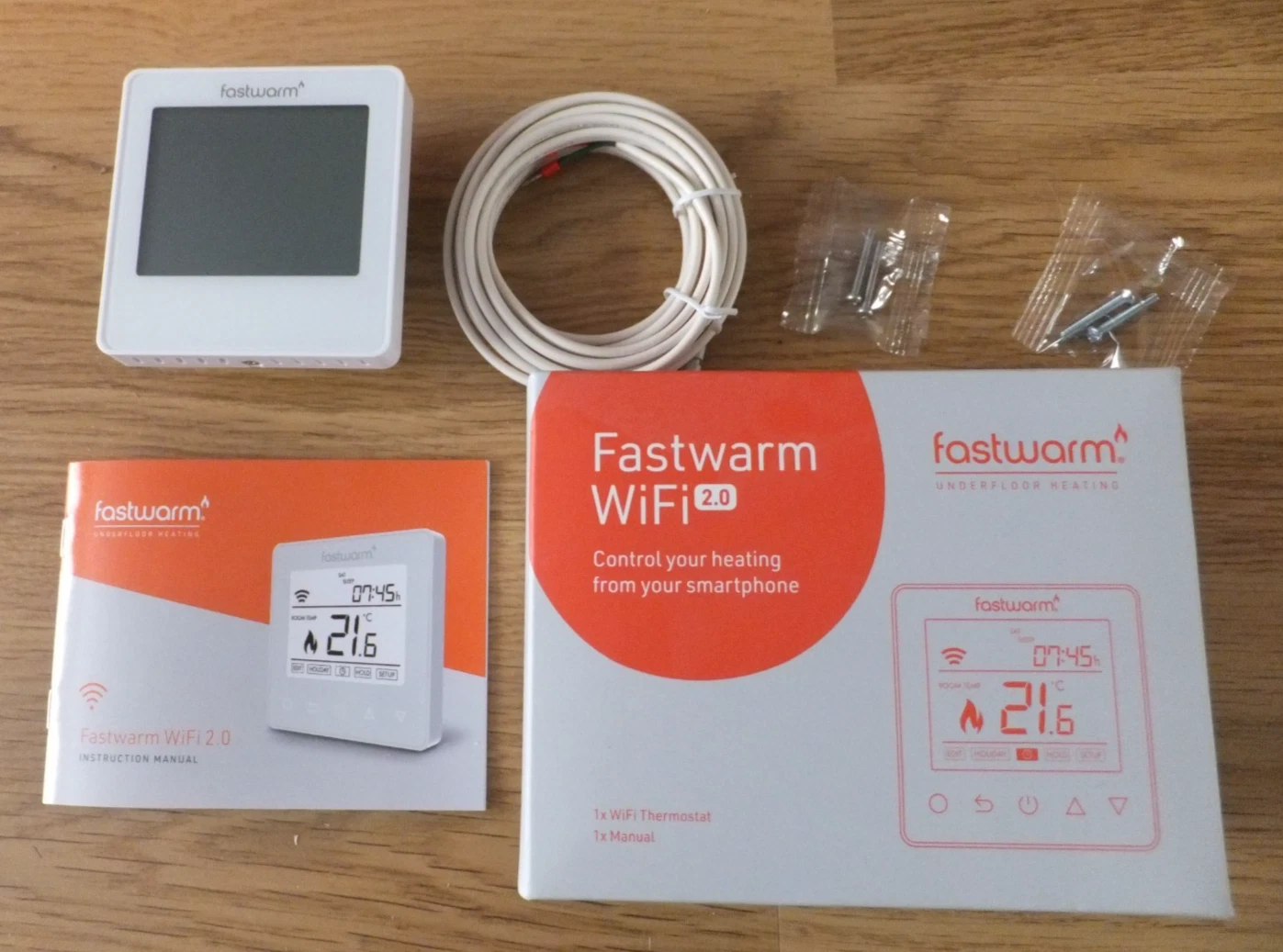 NEW Fastwarm Smart Wifi 2.0 Hot Water Underfloor Heating Thermostat (3A)