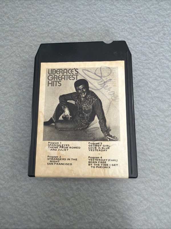 Liberace Autographed 8-Track Tape