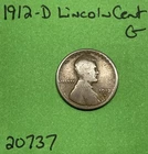 1912-D Lincoln Wheat Cent / Penny 1c Good